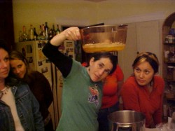 3. A glass pan makes it easy to see the changes your ghee will go through. Corning Ware and stainless steel pots work, too.